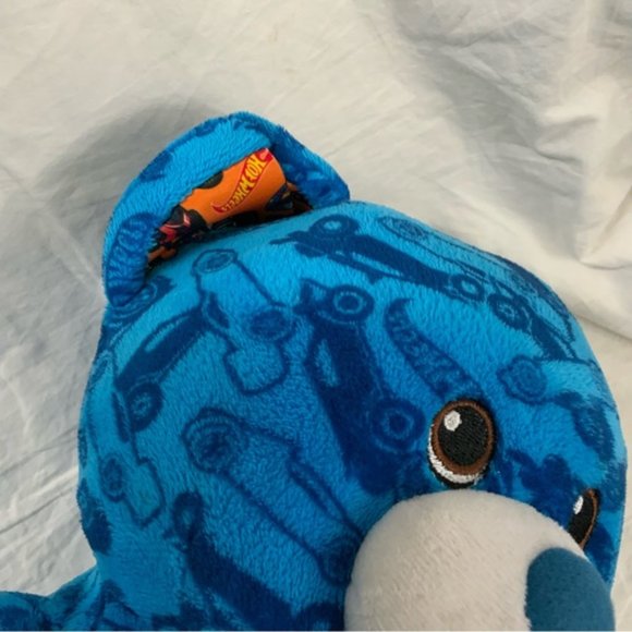 Build A Bear Blue Hot Wheels 50TH Anniversary Edition Plush Bear - Picture 8 of 15